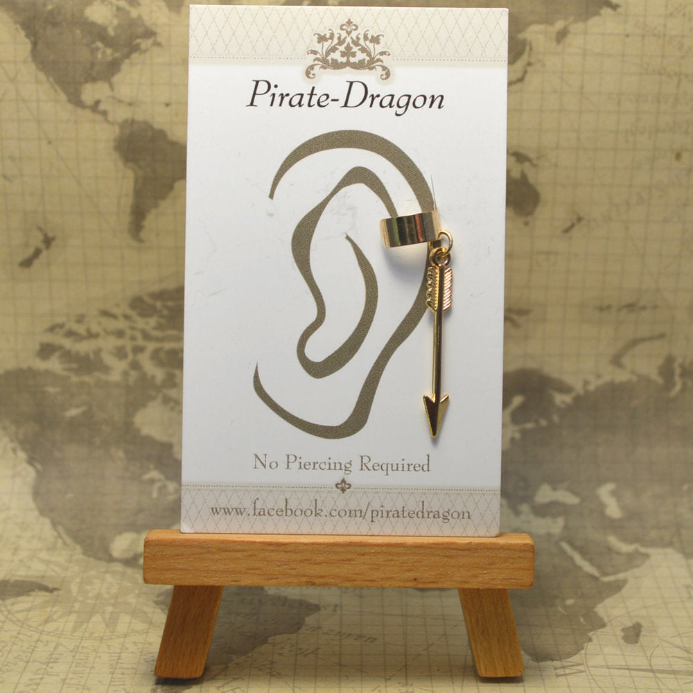 Non-Pierced Earcuff - Gold Arrow (EC2622)