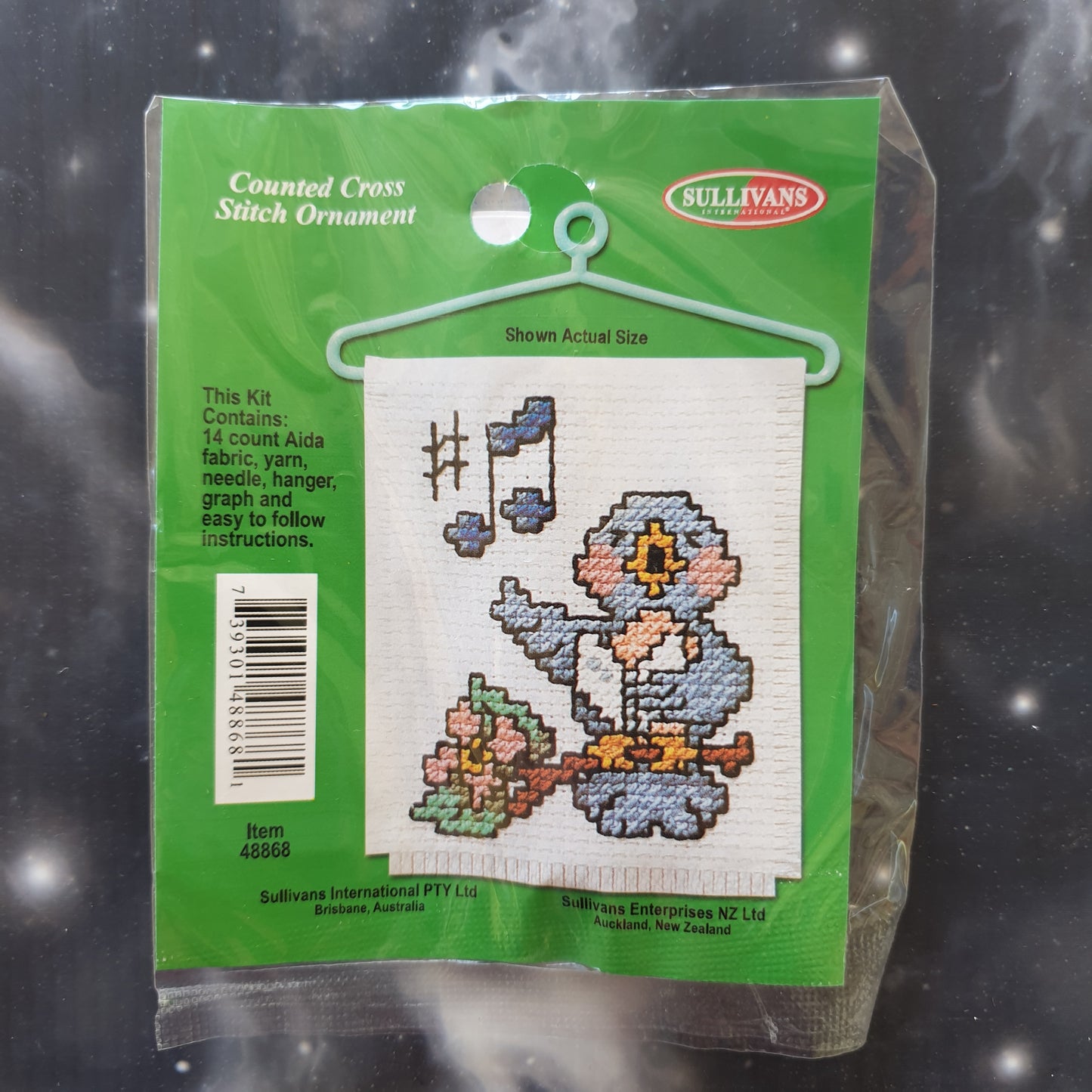 Singing Bird Counted Cross Stitch Ornament Kit