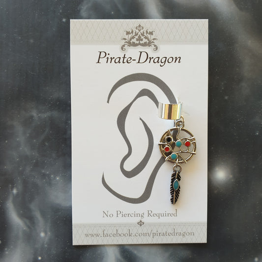 Dream Catcher Non-Pierced Ear Cuff (EC4050)