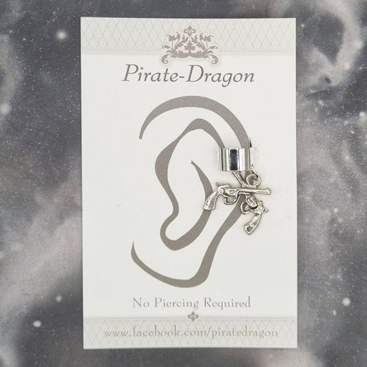 Silver Guns Non-Pierced Ear Cuff (EC4237)