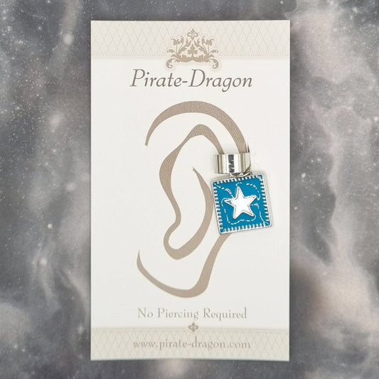 Blue Star Non-Pierced Ear Cuff (EC9531)