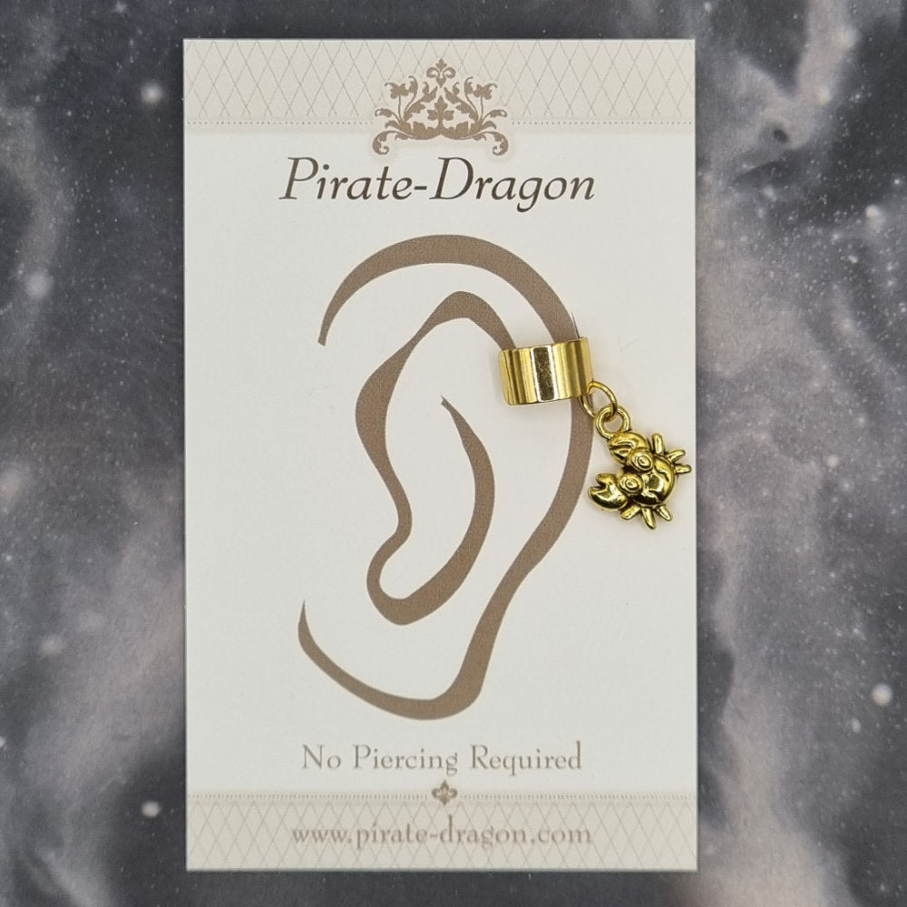 Gold Crab Non-Pierced Ear Cuff (EC9761)